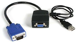 Startech.com 2 Port VGA Video Splitter - USB Powered - 2048X1536 - VGA Video Monitor Splitter Dual P STAMON152