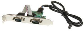 Startech.com 24IN Internal USB Motherboard Header To 2 Port Serial RS232 Adapter - Serial Adapter STAIMG014