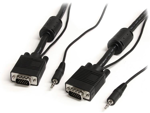 Startech.com 2M Coax High Resolution Monitor VGA Video Cable With Audio - VGA / Audio Cable - 2 M STATAB184