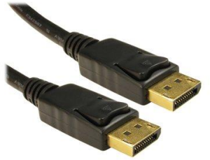 Cables Direct 5M Displayport M-M Cable With Locking Connectors - Black OEMMON30P