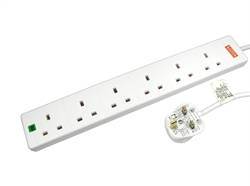 2M 6 Way Surge Protected Power Extension OEMPSU55X
