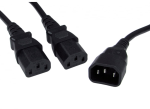 Cable Direct 1.8MTR C14 To 2 x C13 Power Splitter Cable OEMPSU59D